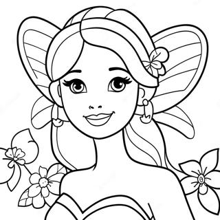 Page A Colorier Fee Barbie 18275-15312