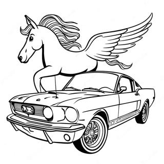 Mustang Pages À Colorier