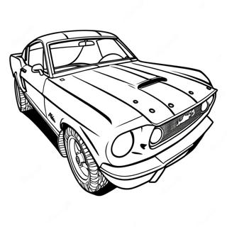 Page A Colorier Mustang 18295-15326