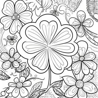 Page A Colorier Trefle 4 H 18485-15478