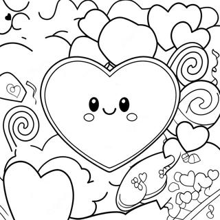 Page A Colorier De Coeur En Bonbon 18505-15495