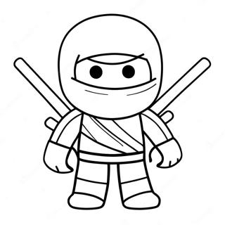 Ninja Roblox Pages À Colorier