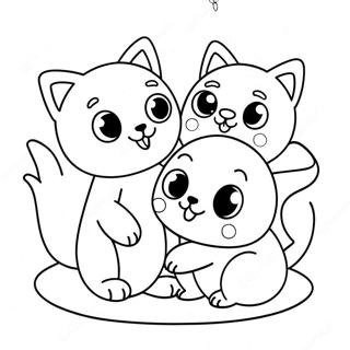 Page A Colorier De Jolis Animaux De Compagnie Lol Jouant Ensemble 18606-15579