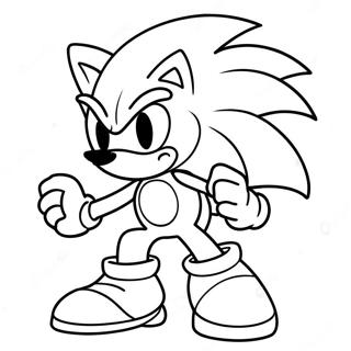 Sonic Argent Pages À Colorier