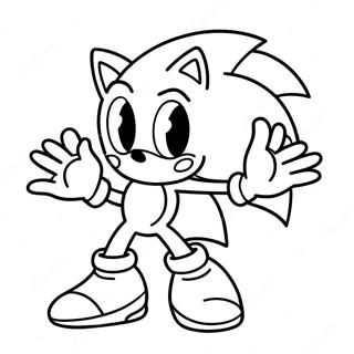 Page A Colorier De Sonic Argent 18635-15598