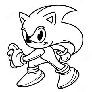 Page A Colorier De Sonic Argent 18635-15599