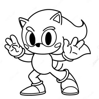 Page A Colorier De Sonic Argent 18635-15600