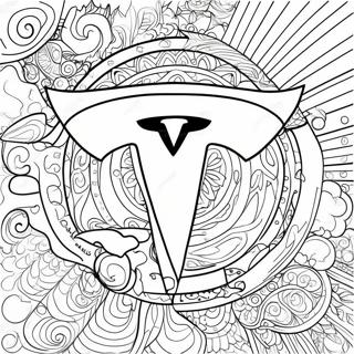 Page A Colorier Du Logo Tesla 1871-1538