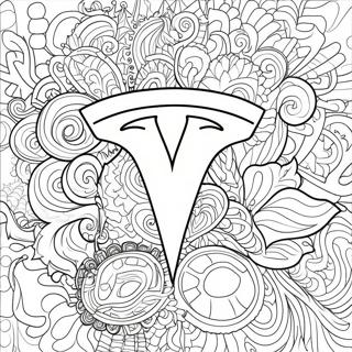 Page A Colorier Du Logo Tesla 1871-1539