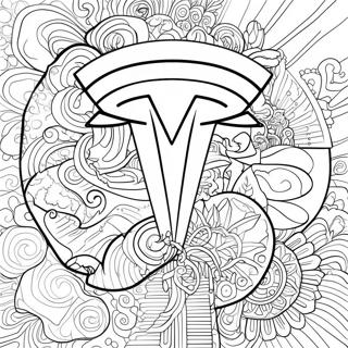 Page A Colorier Du Logo Tesla 1871-1540