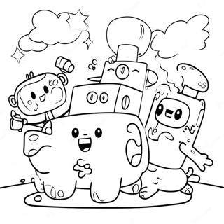 Page A Colorier De Laventure De Wubbzy Et Ses Amis 18756-15699