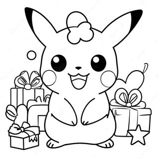 Page A Colorier De Pikachu Noel 1881-1548