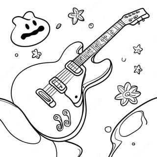 Page A Colorier Guitare Rock And Roll 18858-15775