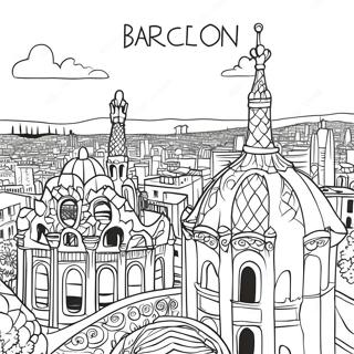 Barcelone Pages À Colorier