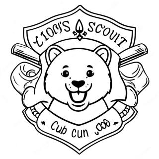 Page A Colorier Du Logo Des Cub Scouts 18978-15870