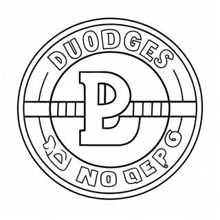 Page A Colorier Du Logo Des Dodgers 19098-15967