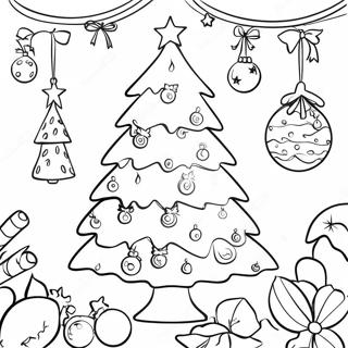 Arbre De Noël Pour Adultes Pages À Colorier