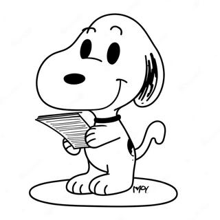 Page A Colorier De Snoopy 19158-16015