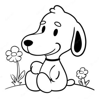 Page A Colorier De Snoopy Avec Woodstock 19159-16019