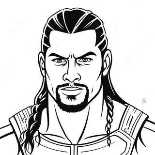 Page A Colorier De Roman Reigns En Action 19229-16074