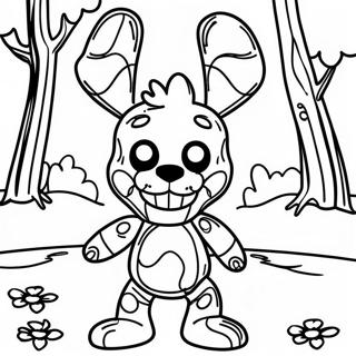 Page A Colorier Springtrap Dans Une Foret Effrayante 19259-16097