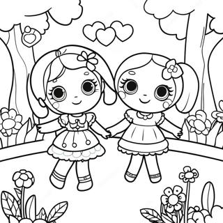 Page A Colorier Des Poupees Lalaloopsy Dans Un Jardin Magique 19419-16226