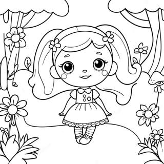 Page A Colorier Des Poupees Lalaloopsy Dans Un Jardin Magique 19419-16227