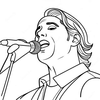 Page A Colorier De Chanteur Celebre En Concert 19479-16273