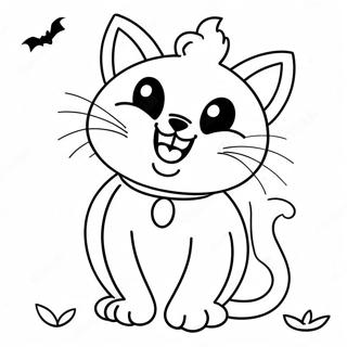 Page A Colorier De Chat Noir Dhalloween Mignon 19519-18267