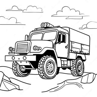 Page A Colorier Camion Militaire En Action 19559-18300