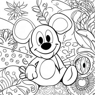 Page A Colorier Disney Psychedelique 19568-18304