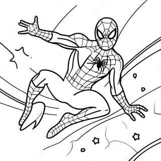 Page A Colorier Spiderman Dans Lespace Parmi Nous 19599-18330