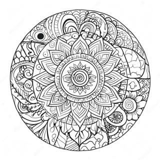 Page A Colorier Du Mandala Chakra Colore 19639-18362