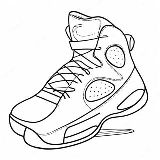 Page A Colorier De Chaussures De Basketball 19668-18383