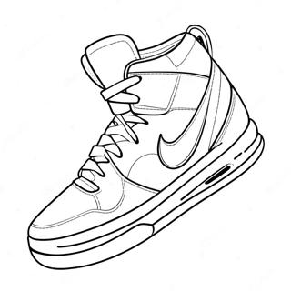 Page A Colorier De Chaussures De Basketball 19668-18384