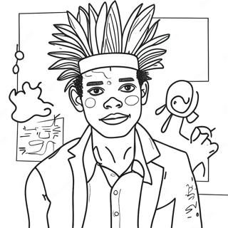 Basquiat Pages À Colorier