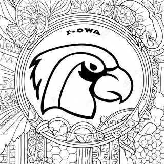 Page A Colorier Du Logo Des Hawkeyes De Liowa 19708-18415