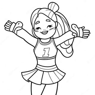 Page A Colorier De Pom Pom Girl Des Hawkeyes De Liowa 19709-18418