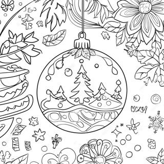 Page A Colorier Dornement De Noel Festif Preppy 19739-18443