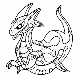 Mega Rayquaza Pages À Colorier