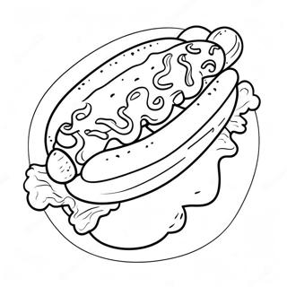 Page A Colorier De Hot Dog 19818-18502