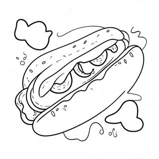 Page A Colorier De Hot Dog 19818-18503