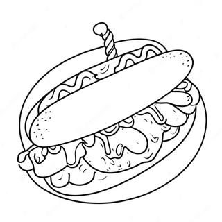 Page A Colorier De Hot Dog 19818-18504