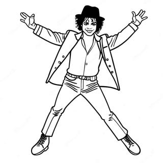 Page A Colorier De Michael Jackson Dansant Le Moonwalk 1982-1629