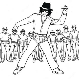 Page A Colorier De Michael Jackson Dansant Le Moonwalk 1982-1631