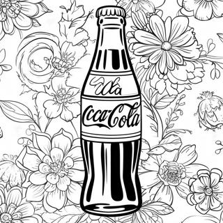 Page A Colorier De La Bouteille Coca Cola Vintage 19879-18553