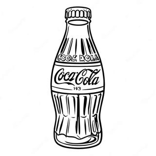 Page A Colorier De La Bouteille Coca Cola Vintage 19879-18555