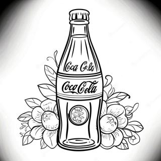 Page A Colorier De La Bouteille Coca Cola Vintage 19879-18556