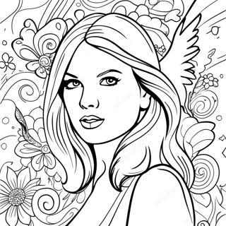 Taylor Swift Rouge Pages À Colorier