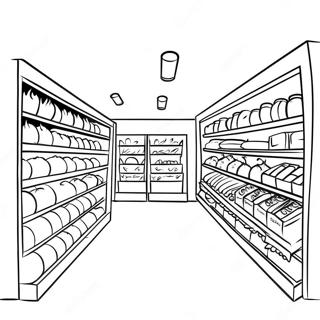 Page A Colorier Du Supermarche 19938-18600